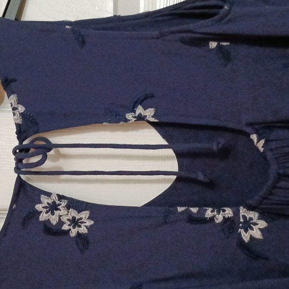 Sadie & Sage, Swing Dress Blue White Sz S - Picture 11 of 14